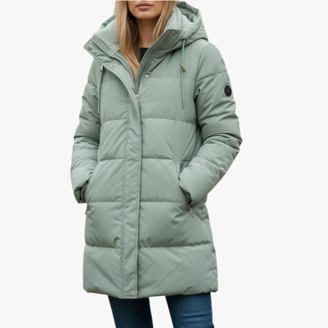 Damen stepp mantel | lange